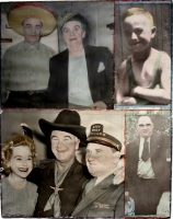 Bringing people together was what 40,000 Murphy did in life and in his re-imagined world. Here are siblings, nephew Jimmy, Sonja Henie, and Hopalong Cassidy