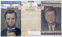 40,000 Murphy collage-Lincoln, Kennedy, the Gettysburg Address and the pledge of allegiance