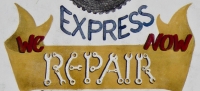 Typograhic detail makes this sign a masterpiece, Ruiz Tire Shop Express, U.S. 41, Munster, Indiana