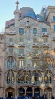 Three grand modernisme piles on Passeig de Gràcia, Barcelona, including Antoni Gaudí's Casa Batlló