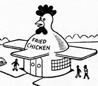 1976: Fried chicken