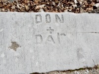 Don + DAR. Chicago lakefront stone carvings, Calumet Park. 2019