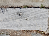 Pat. B., ROO, George B. Chicago lakefront stone carvings, Calumet Park. 2019