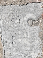 L, SW, R. Chicago lakefront stone carvings, Calumet Park. 2024