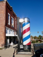 Big barber pole, Casey, Illinois