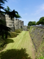 The moat, Château d'Angers