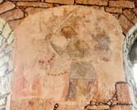 Saint George and the Dragon, St. Just in Penwith Parish Church, 15th Century