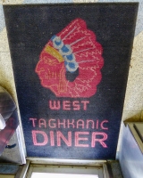 Floor mat, West Taghkanic Diner, Route 82 at the Taconic Parkway, Ancram, New York, New York, 2015