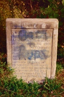 John W. WIckham inscription. E.T. Wickham site, 1995.