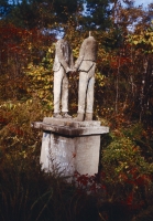 "It is all over with now Bill and well that it is as it is.” Confederate Sam Davis and Union supporter Bill Marsh. Marsh was WIckham’s grandfather. E.T. Wickham Site, 1995.
