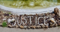Justice. Father Paul Dobberstein's Fay's Fountain, Humboldt, Iowa. 1918, restored 2011