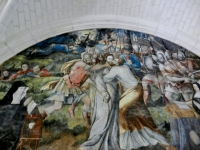 Mural in the Chapter House at Fontevraud-L'Abbaye