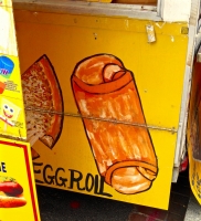 Eggroll. Vernacular hand-painted food truck signage, National Mall, Washington, D.C.