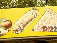 Egg roll. Vernacular hand-painted food truck signage, National Mall, Washington, D.C.