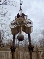 Guitar creature at the Forevertron, built by Tom Every (Dr. Evermor), south of Baraboo, Wisconsin