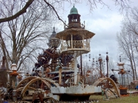 The Forevertron and nearby sculptures, built by Tom Evermor (Dr. Evermore), south of Baraboo, Wisconsin