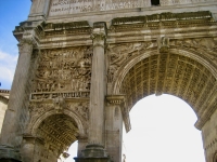 Arch of Septimius Severus at the Forum. (Emma photo)