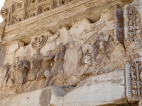 Sack of Jerusalem on the Arch of Titus, the Forum, Rome