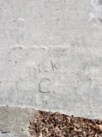 Dick C, level 2. Chicago Lakefront stone carvings, between Foster Avenue and Montrose. 2017