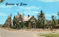 Color view, Garden of Eden, Lucas, Kansas, postcard