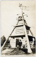 S.P Dinsmoor's mausoleum, Garden of Eden, Lucas, Kansas, postcard