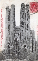Gaudí 's Sagrada Família, Barcelona, postcard