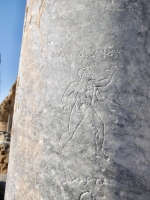 Pillar with gladiatorial graffiti, Perge