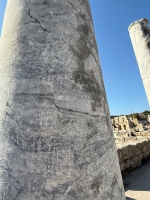 Pillar with gladiatorial graffiti, Perge