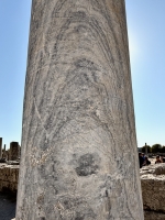 Graffitied pillar, Perge.