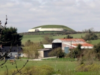The burial mound at Newgrange.