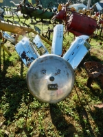 Bumper sculpture in Jack Barker\'s yard