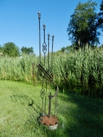 Abstract sculpture in Jack Barker\'s yard