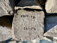 Melvin Ibson. Chicago Lakefront stone carvings, south of La Rabida Hospital. 2025