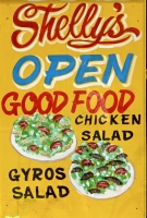 The rare gyros salad at Shelly's Tasty Freeze, Lincoln Avenue at Winona