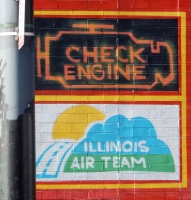 Check engine wall painting. New Zacatecas, Kedzie Avenue and 38th Place
