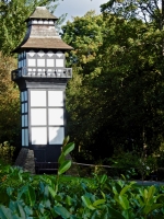 Late 19th century water tower on the grounds of Plas Newydd, home to the Ladies of Llangollen, Wales