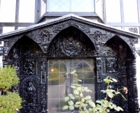 Decorated entry to  Plas Newydd, detail