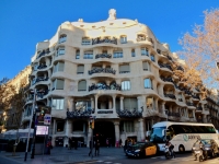 Front of Antoni Gaudí's Casa Milà, popularly known as La Pedrera