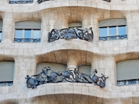 Exterior detail, Antoni Gaudí's Casa Milà, Barcelona