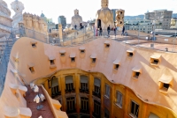 Curvy roof, Antoni Gaudí's Casa Milà, Barcelona