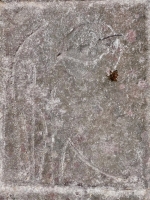 Indeterminant shape from 12-panel carving, unadjusted. Chicago Lakefront stone carvings, south of La Rabida Hospital. 2023