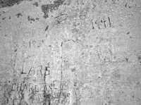 1939, Lars + Charlene, E.S. 1941. Chicago lakefront stone carvings, south of Montrose Harbor. 2002