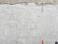 Al Green 78. Chicago lakefront stone carvings, south of Montrose Harbor. 2019