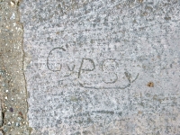 Gypsy. Chicago Lakefront stone carvings, Montrose Beach. 2020