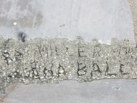 RA Miller, Dana Bale, 10/74. Chicago lakefront stone carvings, Montrose Beach. 2020