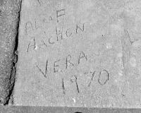 1970, Alaaf, Aachen, Vera. Chicago lakefront stone carvings, between 45th Street and Hyde Park Blvd. 2018