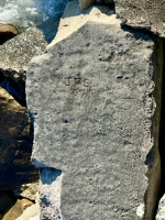 Joe "67." Chicago lakefront stone carvings, between 45th Street and Hyde Park Blvd. 2023