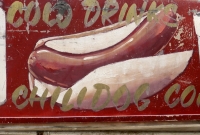 Hot dog, Street Food Vendor sign art, National Mall, Washington D.C.