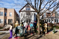 Wild fashion nativity scene, Chicago