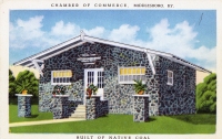 House made of native coal, Middlesboro, Kentucky, postcard